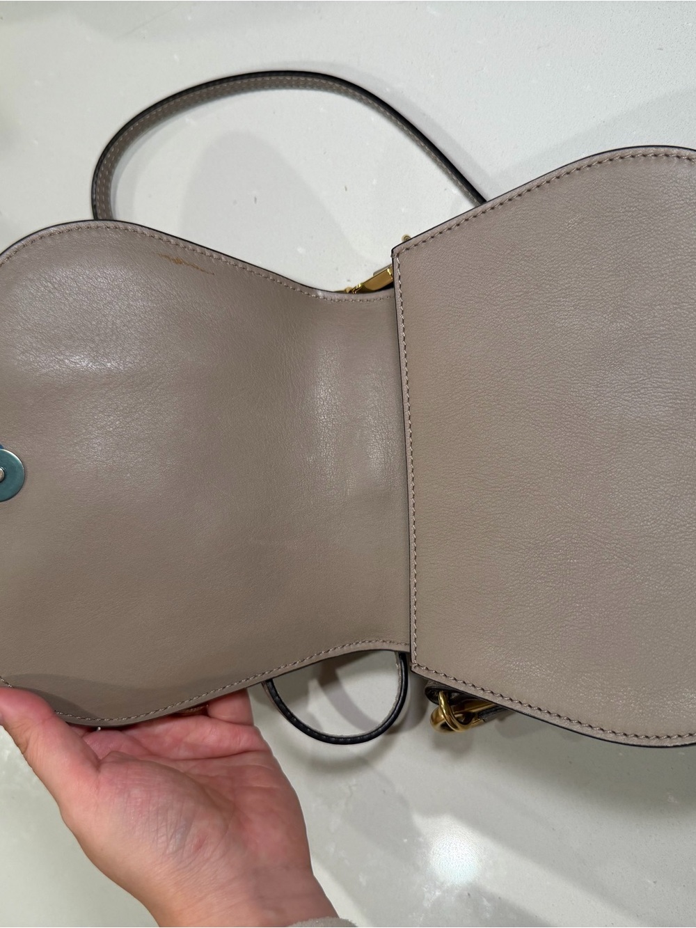 Chloé Nile Small Bracelet Bag in Motty Grey / Taupe - Picture 7 of 12